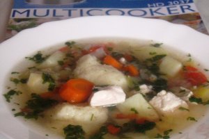 Supa de pui cu galuste - Philips Multicooker