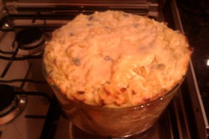Budinca de paste cu branza dulce si smantana