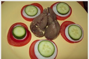 Salata cu inimi de curcan