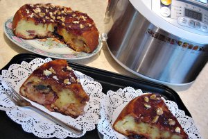 Prajitura cu iaurt si mere, la multicooker