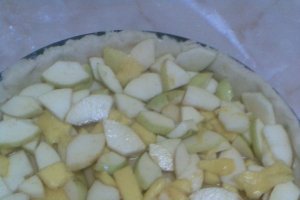 Tarta cu mere si mango