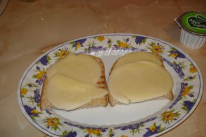 Sandvis cu bunatati de la Delaco si salam toast