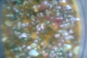 Mazare la cuptor cu carne tocata de porc si legume