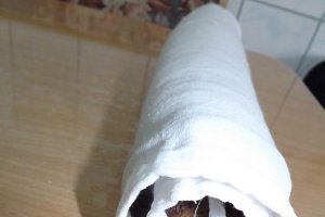 Rulada cu banane si crema de lamaie