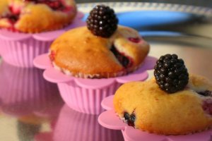 Muffins cu fructe de padure