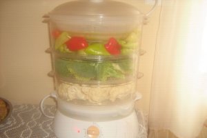 Orez si legume la aburi