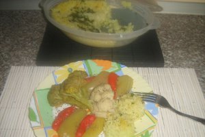 Orez si legume la aburi