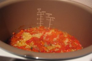 Risotto cu ardei copt, la Multicooker