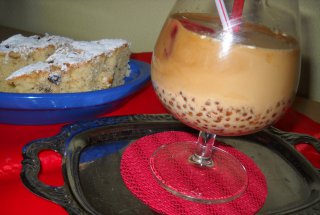 Cafea cu perle de tapioca
