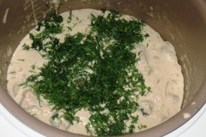 Ciulama de pui cu ciuperci - Philips Multicooker
