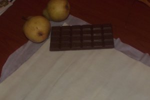 Portofele cu pere si ciocolata