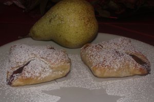 Portofele cu pere si ciocolata