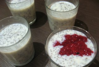 Budinca de tapioca si seminte de chia