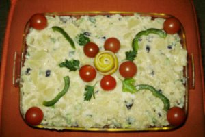 Salata orientala cu maioneza-post