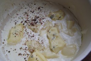 Penne cu ciuperci si sos alb