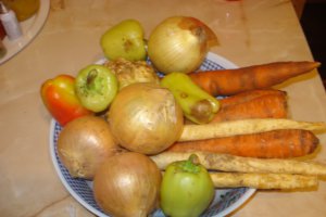 Garnitura simpla de Cuscus cu legume