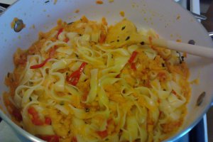 Tagliatelle cu cartof dulce