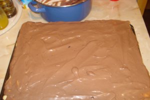 Foi cu bicarbonat de amoniu(saligar) si crema de ciocolata