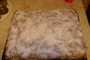 Foi cu bicarbonat de amoniu(saligar) si crema de ciocolata