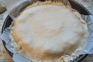 Placinta cu branza dulce "Floarea soarelui"