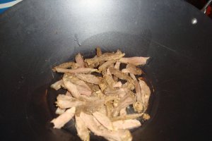 Ceafa de porc cu legume chinezesti