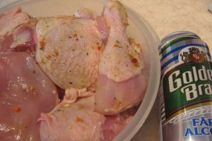 Friptura de pui in bere fara alcool, la Multicooker