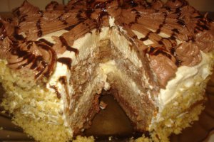 Tortulet cu doua creme