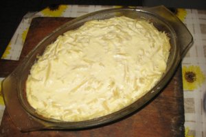 Budinca de macaroane cu branza