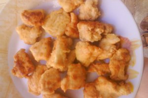 Bucatele de pui cu cascaval