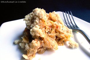 Crumble sarat, cu varza