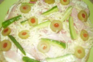 Sandwich in forma de pizza