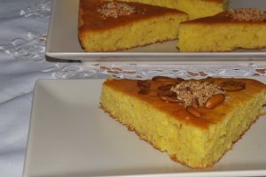 Revani, prajitura insiropata cu gris