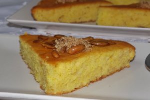 Revani, prajitura insiropata cu gris