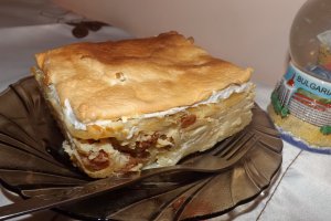 Budinca dulce de branza cu spaghete