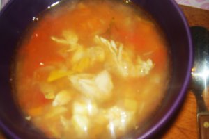 Supa de rosii cu carne de curcan