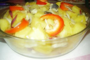 Salata orientala cu macrou marinat