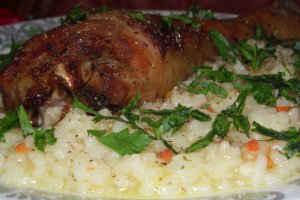 Pilaf cu grasime de pasare de curte