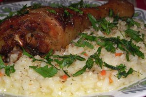 Pilaf cu grasime de pasare de curte