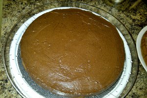 Tort cu nuca si ciocolata