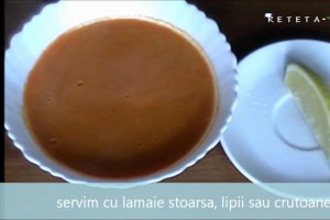 Vezi si reteta video pentru Supa crema de linte