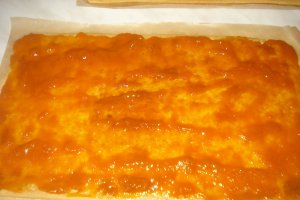 Prajitura cu foi si crema de gris