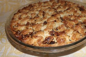 Tarta crumble cu mere si gutui