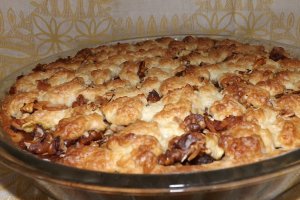 Tarta crumble cu mere si gutui