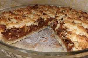 Tarta crumble cu mere si gutui