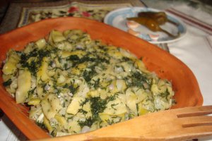 Fasole pastai cu marar si usturoi