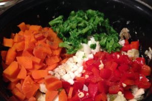 Salata de boeuf cu broccoli si conopida