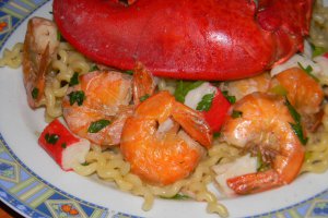 Fusilli cu creveti