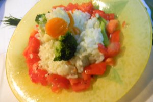 Orez cu brocoli si conopida