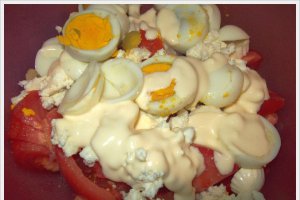 Salata cu cotlet de porc