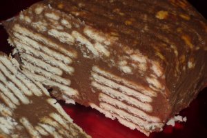 Chec de biscuiti cu ciocolata